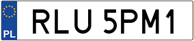 Trailer License Plate